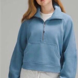 Lululemon Athletica Blue Quarter-Zip Sweatshirt